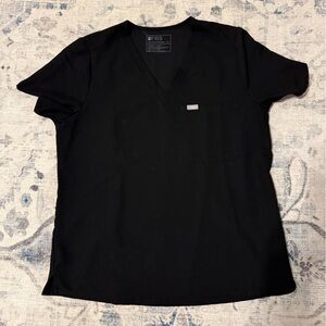 Figs Women's Black Scrub Top